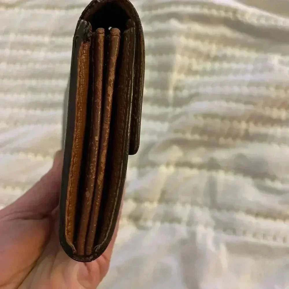 ** LOUIS VUITTON ** authentic vintage Sarah Brown Monogram Wallet - Picture 3 of 13